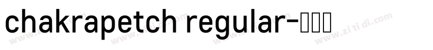 chakrapetch regular字体转换